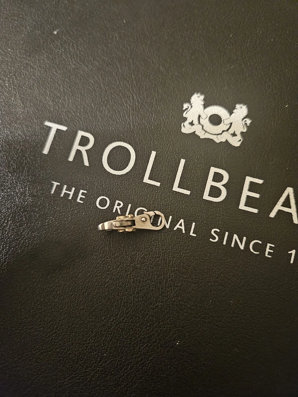 Trollbeads Authentic Silver lock with 18k gold flower design RETIRED